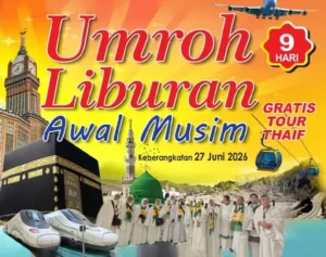 Harga Umroh Liburan Awal Musim 2026 Paket 9 Hari - salma tour