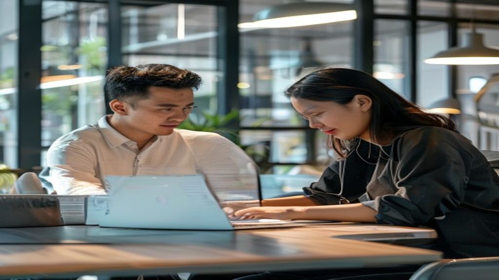 Ilustrasi tim ahli web developer menyediakan solusi desain situs responsif, cepat, dan teroptimasi SEO.